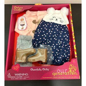 Our Generation Cheerfully Chilly Deluxe Outfit For 18" Dolls With Accessories